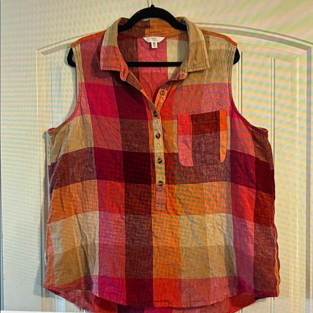 Time and Tru Linen Blend Shirt XXL